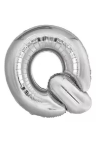 Balon foliowy litera Q srebrna