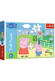 Puzzle 60 el. Zabawy w gronie przyjaciół Świnka Peppa