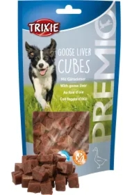 Przysmak Premio Goose Liver Cubes, z gęsiną i wątróbką