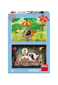 Puzzle 2w1 (2x48 el.) Krecik, Dzień Krecika