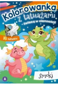 Kolorowanka z tatuażami Smoki