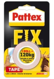 Taśma dwustronna PATTEX FIX 1,5mx19mm
