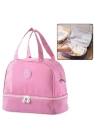 Torba termiczna izolacyjna różowa 27cm