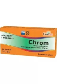 Chrom z zieloną herbatą cynkiem i witaminą B6 Suplement diety
