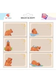 Naklejki na szafkę i zeszyt Kapibara 2