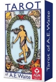 Tarot of Rider A.E. Waite Mini, niebieska edycja