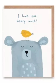 Walentynka I love you beary much + eko koperta