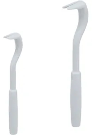Haczyki do usuwania kleszczy, białe, plastik, 6-4, 5cm