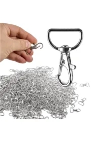 Karabińczyk metalowy rybka 2 mm