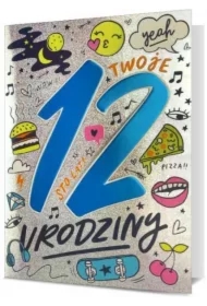 Karnet B6 Urodziny 12 HM200-2458