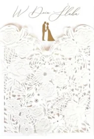 Karnet Ślub laser KP-286