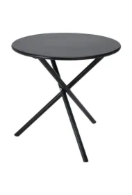 Stolik metalowy okrągły czarny 48 x h48 cm