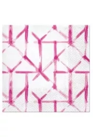 Serwetki Watercolor Grid różowe