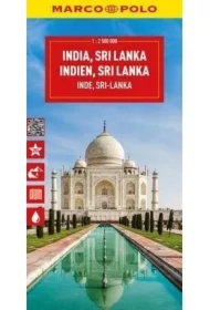 Mapa drogowa Indie, Srilanka 1:2 500 000