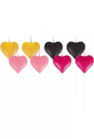 Mini świeczki everyday love serca 8 szt