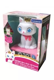 Budzik cyfrowy z lampką nocną Kot i efektami dźwiękowymi RL800KT