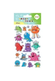 Naklejki Monsters 10x20cm HAPPY COLOR