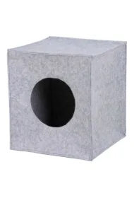 Legowisko zamknięte Anton, 33 x 33 x 37 cm, szare