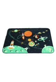 Mata z drewnianymi elementami Przygoda w Kosmosie