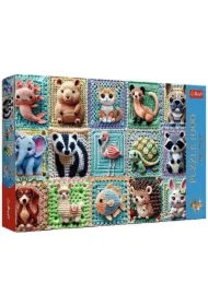 Puzzle 1000 el. Szydełkowe zwierzątka