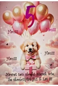 Karnet Urodziny 5 3K