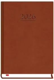 Terminarz powszechny 2026 ciemny brąz