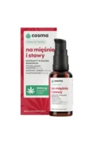 Na mięśnie i stawy ekstrakty w olejku konopnym Suplement diety