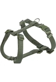 Premium, szelki typu H, dla psa, oliwkowa zieleń, L- XL: 75-120 cm/25 mm