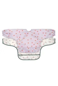 Zestaw śliniaków z długim rękawem 6 m+ Happy Rascals Heart lavender