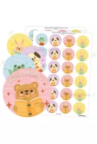 Naklejki pochwały 40mm 48 szt