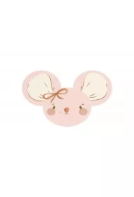 Serwetki Myszki jasny różowe