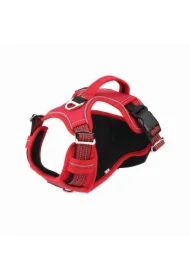 Szelki, dla psa, czerwone, materiał Oxford, M, ob.szyi 39-55cm/ob.klatki 40-72cm