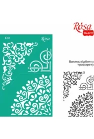 Szablon samoprzylepny wielokrotnego użytku ornament roślinny 13x20cm