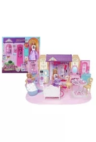 Domek z lalką 29cm i wyposażeniem