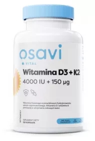 Witamina D3 + K2, 4000 IU + 150 mcg suplement diety