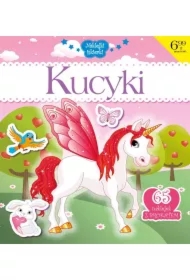 Naklejki iskierki z brokatem. Kucyki