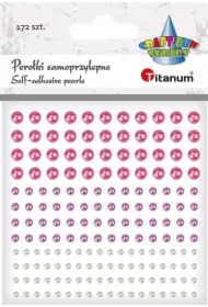 Perełki samoprzylepne okrągłe mix 172 szt