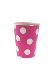 Kubki papierowe w groszki
