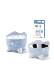 Pixi Fountain Combo, zestaw poidło Pixi 2, 5l + miska, jasnoniebieski, GRATIS opakowanie filtrów CH-7216