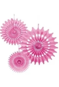 Rozety dekoracyjne różowe