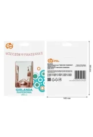 Girlanda papierowa Wieczór panieński różowa 1,8m