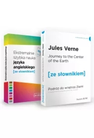 Pakiet [ze słownikiem]: Podróż do wnętrza Ziemi. Poziom B1/B2, Ekstremalnie szybka nauka języka angielskiego