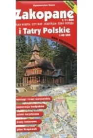 Zakopane. Plan miasta 1:11 000 i Tatry Polskie 1:40 000 (wodoodporny)