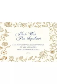 Kartka Składana Ślub Niech Was Pan