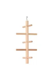 Huśtawka, dla ptaków, drewniana, drabinka 13 x 25 cm