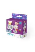 Zdjęcia - Puzzle i mozaiki Dodo Puzzle 16 el. Zajączek + kolorowanka 