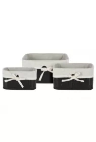 Zestaw koszy bambusowych