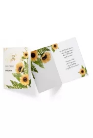 Karnet B6 PR-245 Imieniny słoneczniki