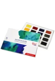 Farby akwarelowe w kostkach 16 x2,5 ml