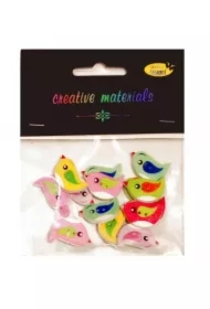 Guziki ozdobne Ptaszki 24x15mm